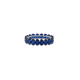 8.70ct Sapphire 14K Gold Oval Eternity Ring