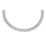 2.63ct Diamond 14K Pave Miami Cuban Link Chain Choker Necklace