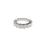 7.11ct Diamond Platinum Princess Cut Eternity Ring