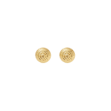 18K Gold Disco Ball Large Stud Earrings
