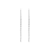 1.37ct Diamond 18K Gold Cascade Climber Earrings