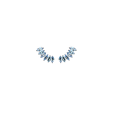 1.56ct Aquamarine 18K Gold Marquis Climber Earrings