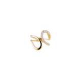 0.48ct Diamond 14K Gold Grooved Ring