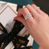 1.34ct Pear Diamond 18K Gold Half Eternity Ring