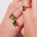 2.74ct Emerald 14K Gold Bezel Ring