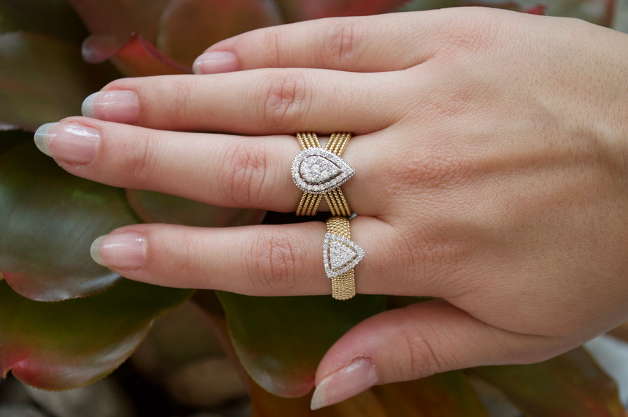 1.44ct Diamond 14K Pear Ring