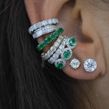 0.56ct Emerald 14K Gold Ear Cuff