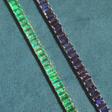 14.55ct Emerald 18K Gold Tennis Bracelet