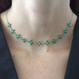 5.59ct Emerald Platinum Necklace