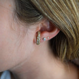 1.16ct Diamond 18K Gold Climber Earrings