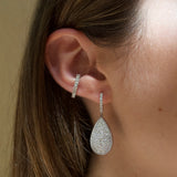 2.75ct Diamond 18K Gold Dangle Earrings