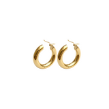 14K Gold Smooth Hoop Earrings