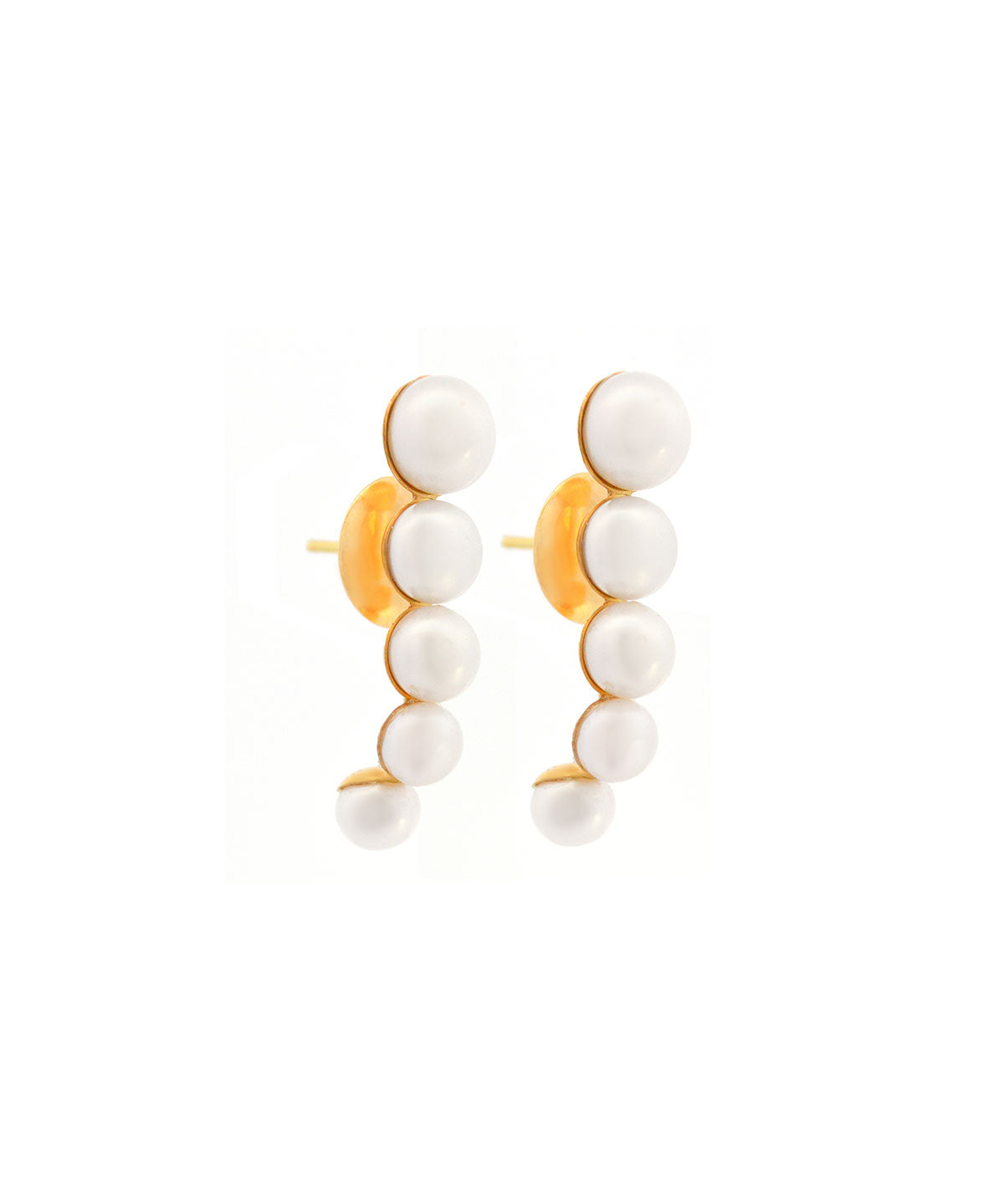 Pearls Hook Earrings 18K Gold Ana Rocha & Apollinario