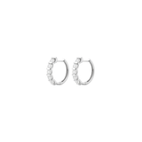 1.00ct Diamond 14K Gold Hoop Earrings