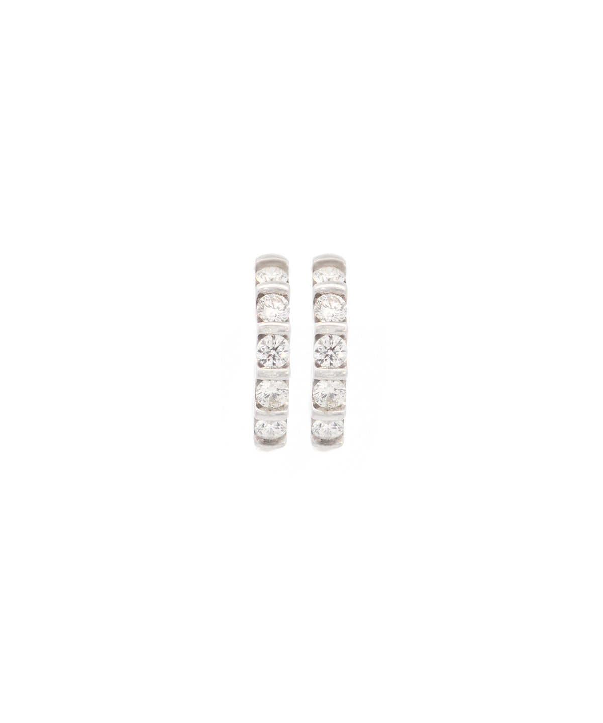 1.00ct Diamond 14K Gold Hoop Earrings