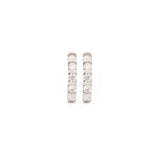1.00ct Diamond 14K Gold Hoop Earrings