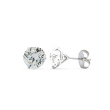2.00ct Diamond 18K Gold Stud Martini Setting Earrings