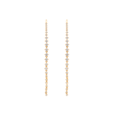 1.37ct Diamond 18K Gold Cascade Climber Earrings