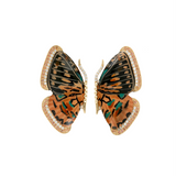0.63ct Diamond Sapphire 18K Gold Butterfly Earrings