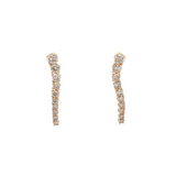 4.600ct  Diamond 18K Gold Graduated Tennis Earrings