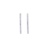 7.0ct Diamond 18K Gold Inside Out Hoop Earrings