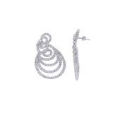 7.0ct Diamond 14K Gold Multi Layered Drop Earrings
