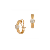 0.45ct Diamond 18K Gold Hoop Earrings