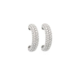3.34cts Diamond 18K Gold Suspender Bar Earrings