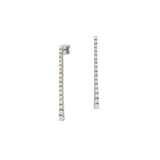 1.28ct Diamond 18K Gold Graduated Tennis Earrings