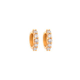 1.25ct Diamond 18K Gold Hoop Earrings