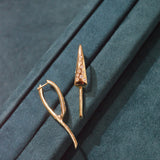 0.29ct Diamond 14K Gold Statement Earrings