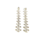3.6ct Diamond 14K Gold Statement Cascade Earrings