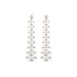 3.6ct Diamond 14K Gold Statement Cascade Earrings