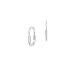 0.42ct Diamond 18K Gold Paper Clip Earrings
