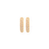 3.34cts Diamond 18K Gold Suspender Bar Earrings