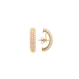 3.34cts Diamond 18K Gold Suspender Bar Earrings