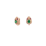 1.76ct Diamond Multi Sapphire 18K Gold Earrings