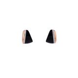 4.66ct Onyx Diamond 14K Gold Earrings