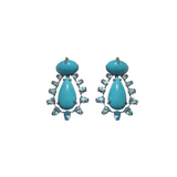 Tanzanite Pink Sapphire Diamond 18K Gold Earrings