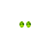 2.00ct Peridot 18K Gold Stud Earrings