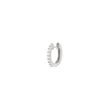 0.12ct Diamond 18k Gold Hoop - One Side