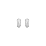 0.80ct Diamond 18K Gold Chunky Pave Hoop Earrings