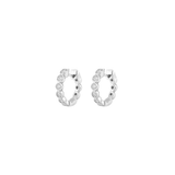 0.37ct Diamond 14K Gold Bezel Hoops