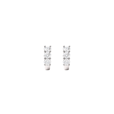 1.05ct Diamond 14K Gold Huggie Hoop Earrings