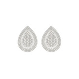 4.55ct Diamond 14K Gold Pear Statement Earrings