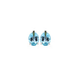 6.49ct Topaz Tsavorite 18K Gold Stud Earrings