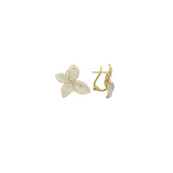 2.35ct Diamond 14K Gold Butterfly Earrings