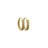 18KY 2.3g Big Bead Hoops