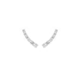 0.89ct Diamond 18K Gold Climber Earrings