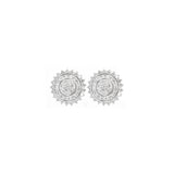 1.0ct Diamond 14K Gold Illusion Stud Earrings